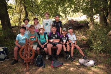 Die stolzen Teilnehmer des Ferienprogramms.