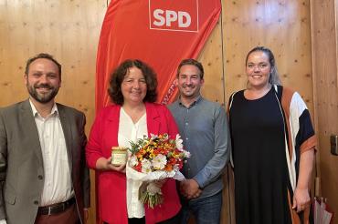 Hier sieht man von links nach rechts: Daniel König, Ruth Müller, Christian Martin, Marion Segnitzer-König