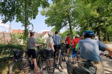 Stadtradeln mit Blick auf den Daniel.