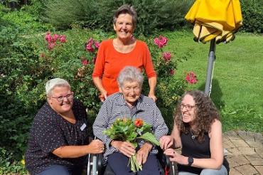 102. Geburtstag einer Seniorin