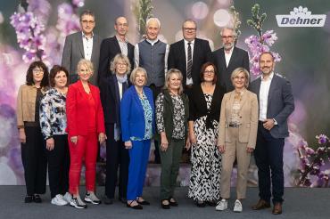 Jubilarsehrung für 40 Jahre Dehner-Zugehörigkeit