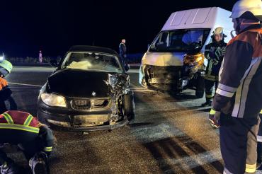 Unfall auf der B25 am 29.09.2024. 