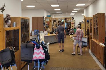 Das Bild zeigt die Nördlinger Möbelfundgrube. 