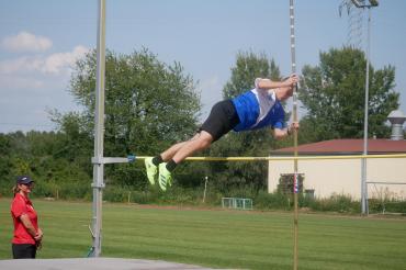 Jonas Schöniger bei seiner Anfangshöhe.