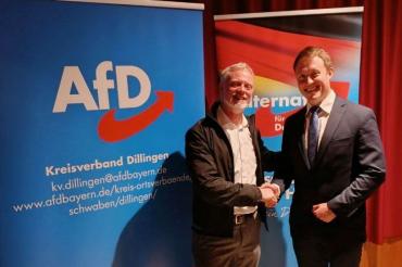 Ulrich Singer und Bundestagskandidat Andreas Mayer