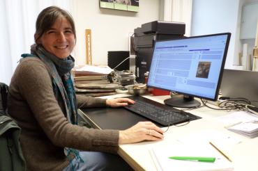 Museumsmitarbeiterin Viktoria Färber