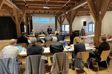 Oberbürgermeister David Wittner konnte zahlreiche Kolleginnen und Kollegen bei der Tagung der großen bayerischen Kreisstädte in der Nördlinger Schranne begrüßen.