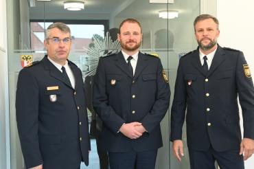 Mit Kriminalhauptkommissar Florian Pöppl (M.) bekommt die Verkehrspolizei Donauwörth einen Interimschef.