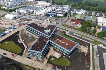 Luftaufnahme Neubau GEDA