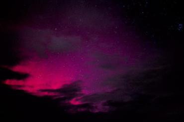 Polarlichter aufgenommen von der Donauwörther Parkstadt. 