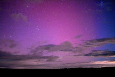 Polarlichter aufgenommen von der Donauwörther Parkstadt. 