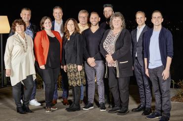 Ehrung Sigel Jubilare 2024 (v.l.): Jutta Bauer, Robert Seitz, Katrin Felber, Geschäftsführer SIGEL Daniel Petrasch, Martina Erdt, Günter Rudolf, Gerd Gundacker, Peter Bönisch, Herta Wiedemann, Götz Stamm und Daniel Hummel. 