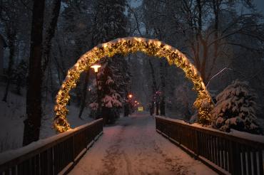 Eingang zum Lichtpark Promenade