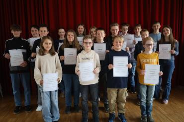 Bei den Jahrgangstests glänzten auch in diesem Jahr wieder einige Schüler mit besonders guten Ergebnissen.