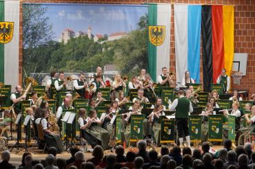 Die Stadtkapelle Harburg beim traditionellen Jahresabschlusskonzert.