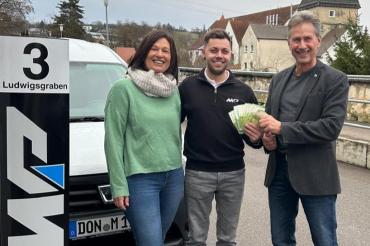 Simone Steib (als Vertretung für Melissa Steib), Marco Pattermann-Steib, Martin Oberman