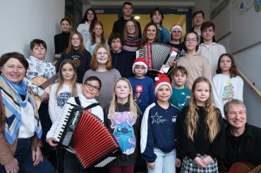Weihnachtskonzert des Musikateliers Rain im Seniorenheim.