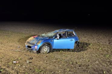 Das verunfallte Fahrzeug.