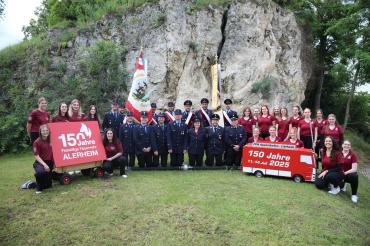 Schon seit 150 Jahren besteht die Patenschaft der Feuerwehren Alerheim und Appetshofen-Lierheim.