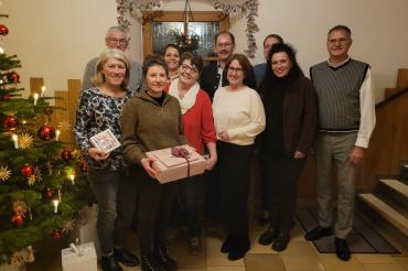 v.l.n.r.: Claudia Braun, Wolfgang Gerstenmeyer, Charlotte Funk, Sandra Roth, Helga Strobel, Kreisobmann Karlheinz Götz, Stationsvorsitzende Nicole Binger, Andreas Stoll, Stellv. Stationsvorsitzende Tanja Göggerle, Michael Stiller 