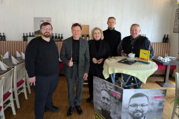 V.l.n.r: Tim Ludwig, Dr. Mark Tanner, Sandra Bubendorfer-Licht, Marcus Schürdt, Hans-Peter Posch