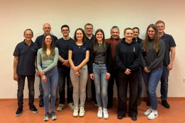 Hier sieht man die neue Vorstandschaft der Blaskapelle Lehmingen.