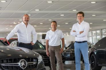 Joachim Fellner, Hannes Ruf und Lukas Ruf.