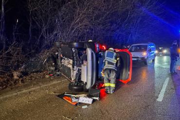 Das Bild zeigt den Unfall.