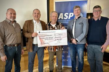 V.l.n.r.: Erich Reichenmeier (Ebermergen), Karl Scherlin (Nördlingen), Josef Keller (Genderkingen), Thomas Stepanski (Vöhringen), Alfred Fischer (Wallerstein), Bildquelle: ASP Donau-Ries