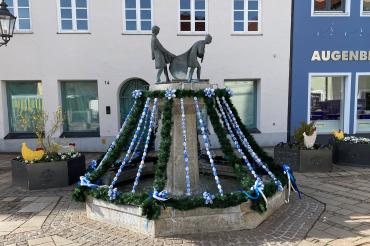 Hier sieht man den Fischerbrunnen.