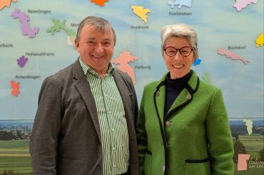 Albert Riedelsheimer und Eva Münsinger von der Grünen-Fraktion.