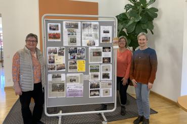 V.l.n.r.: Vorsitzende Hannelore Stark, Maria Beck, Heike Schmieg (Schriftführerin), nicht auf dem Bild Ruth Hirsch.