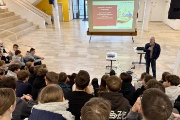 Schulvortrag an der Realschule Heilig Kreuz