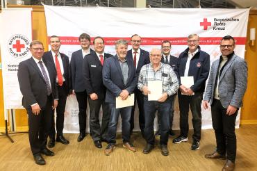 V.l.n.r.: Stefan Rößle, Arthur Lettenbauer, Marco Korhammer, Norbert Jawansky, Karlheinz Kilian, Johann Natzer, Günther Meckermann, Christoph Marx, Günther Lettenbauer, Jürgen Sorré 