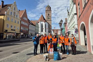 Zum Weltwassertag veranstaltete die Plogging-Gruppe in Donauwörth eine Flursäuberungsaktion.