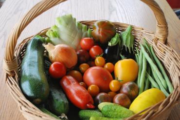 Gemüse in einem Korb