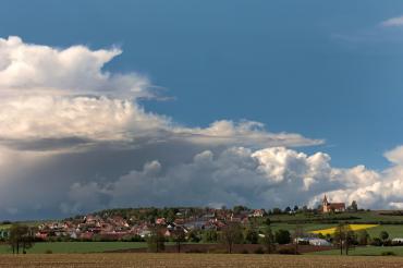 Blick auf Ehingen am Ries