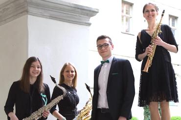 Das Saxophonquartett Sax Ventura.