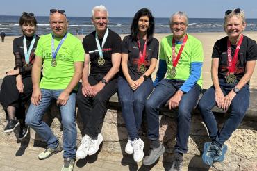 Auf dem Foto von links Helene Schröder, Peter Kocher, Klaus Joas, Anita Joas, Hans Niederhuber und Anneliese.
