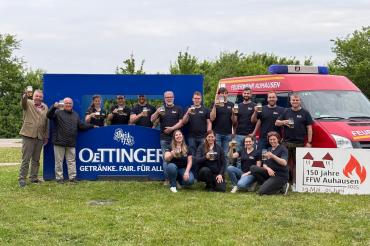 Bierprobe Oettinger Feuerwehr Auhausen
