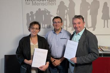 Ehrung Albert Riedelsheimer und Heidi Meier