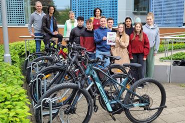 Fahrradabstellanlage als Hauptpreis beim THG
