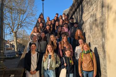 Schülerinnen und Schüler des THG beim Frankreichaustausch