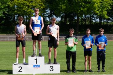 Jonathan Federle bei der Siegerehrung