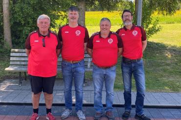 V.l.n.r.: Siegfried Krauth, Richard Helbing, Peter Rühl, Frank van Baalen