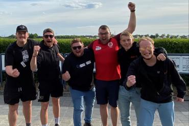 Das Siegerteam vom JuZe „Bob Schieberrillo“.