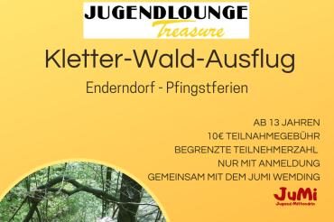 Flyer zum Kletter-Wald-Ausflug am 17. Juni 2025.