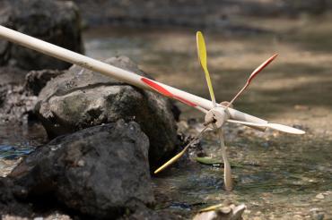 Wasserrad selbstgebastelt