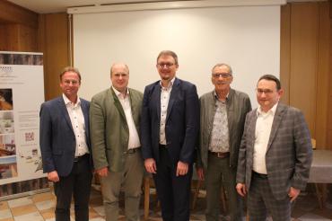 V.l.n.r.: Wolfgang Fackler, Konrad Müller, Jürgen Raab, Helmut Bauer, Ulrich Lange.