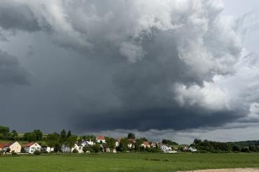 Gewitter über Wörnitzstein. 